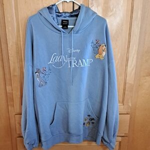 Disney Blue Lady and the Tramp Women's Hoodie
